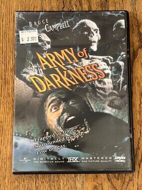 Army Of Darkness 1992 Movie DVD THX Mastered Horror Bruce Campbell Pre-Owned